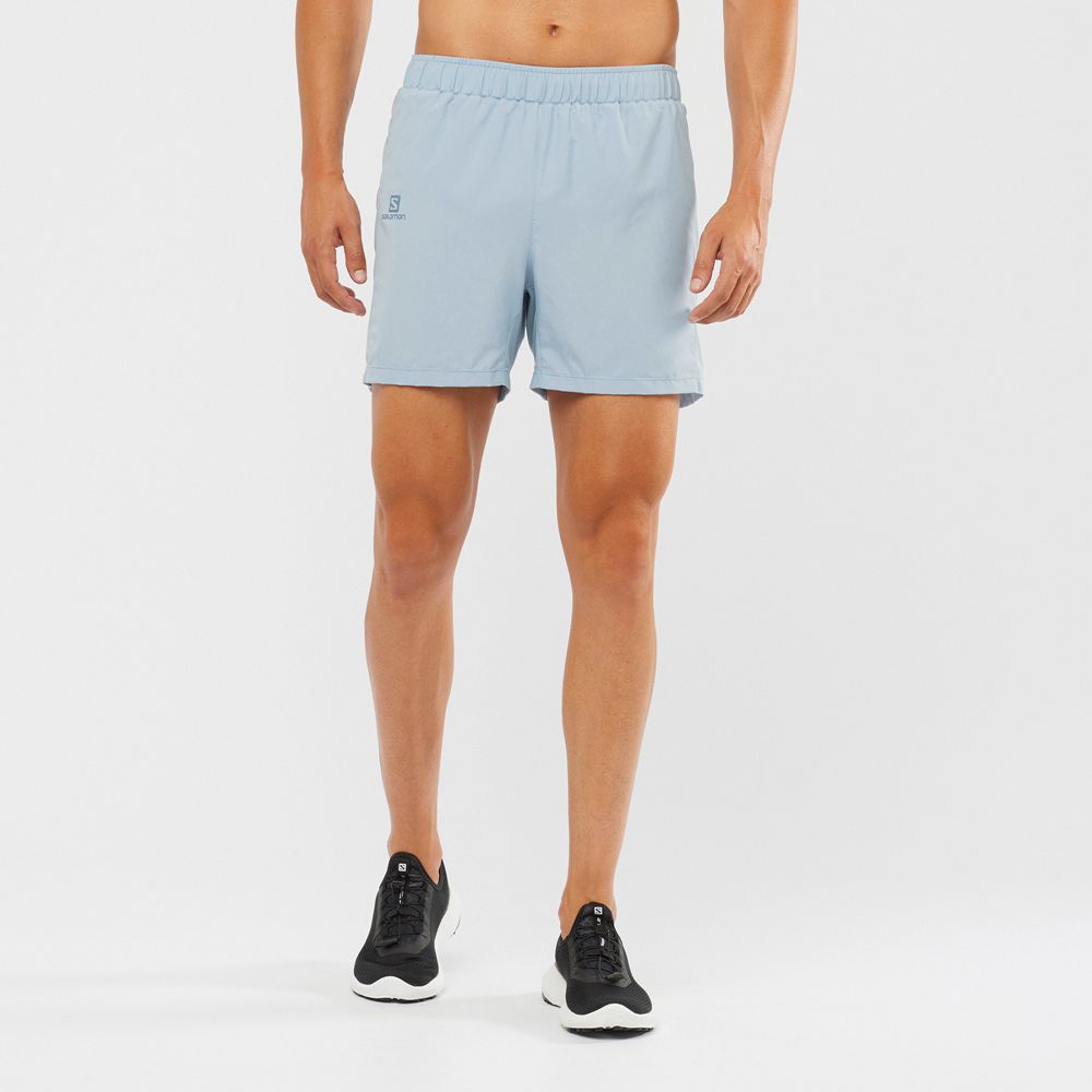 Salomon AGILE 5 - Mens Shorts - Ashley Blue - NZ (72689-JTKC)